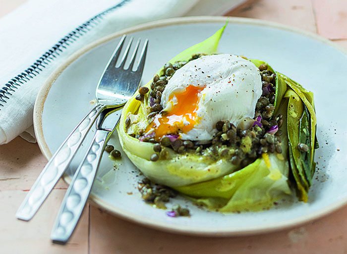 Salade de lentilles aux poireaux et à l Salade de lentilles aux poireaux et à l