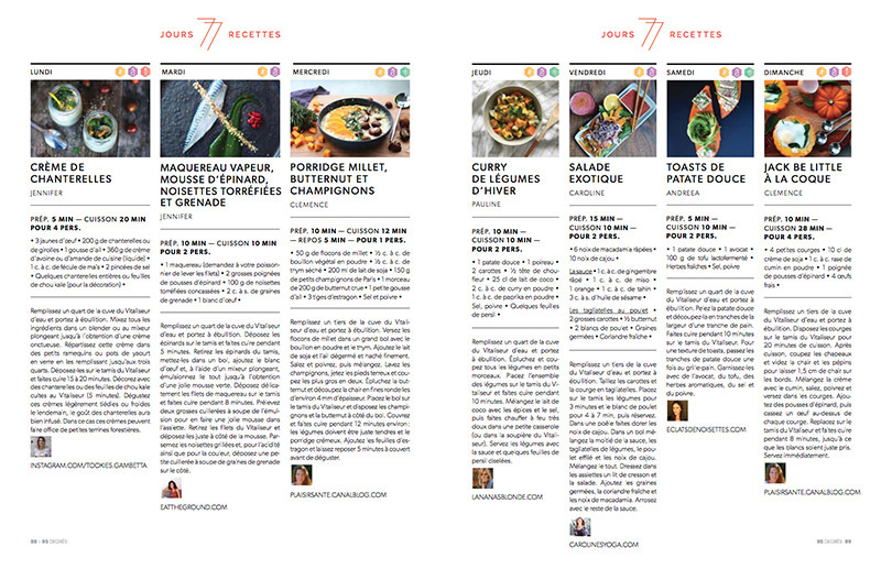 7 recettes en 7 jours